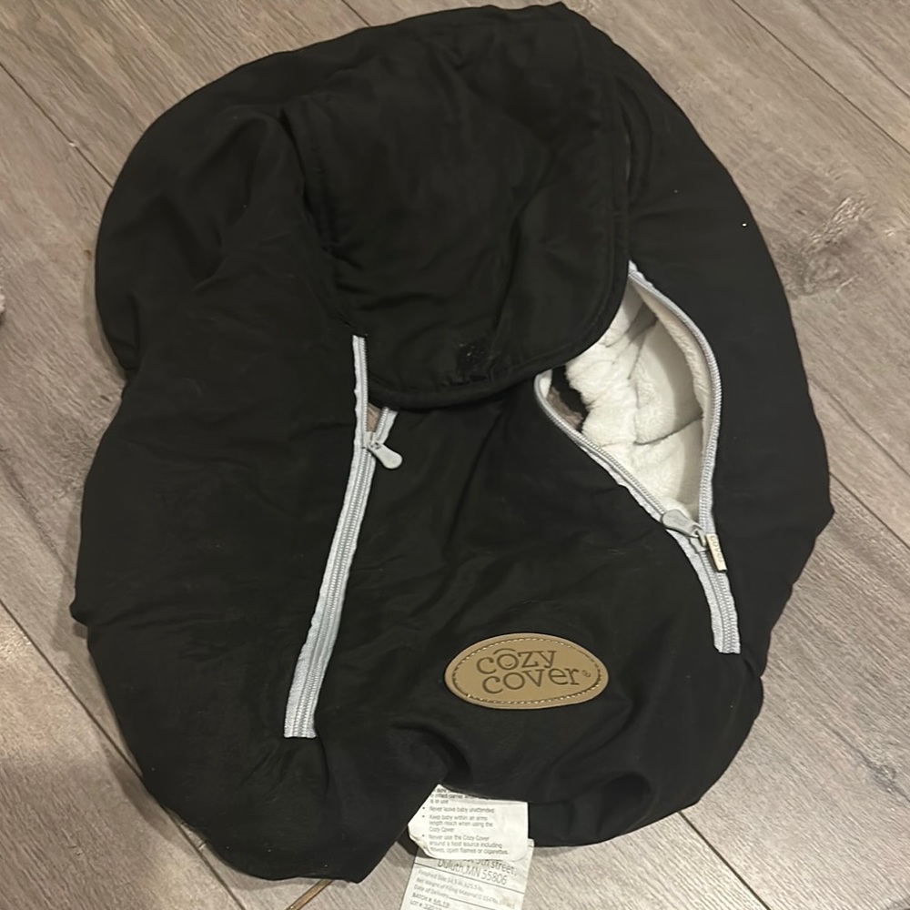 Black Infant Car Seat Cover